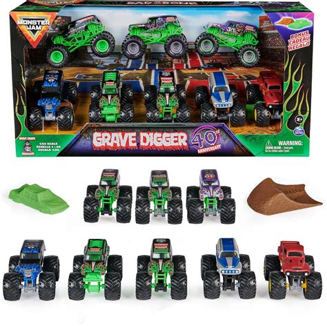 monster jam minis grave digger set|grave digger 40th anniversary encore.